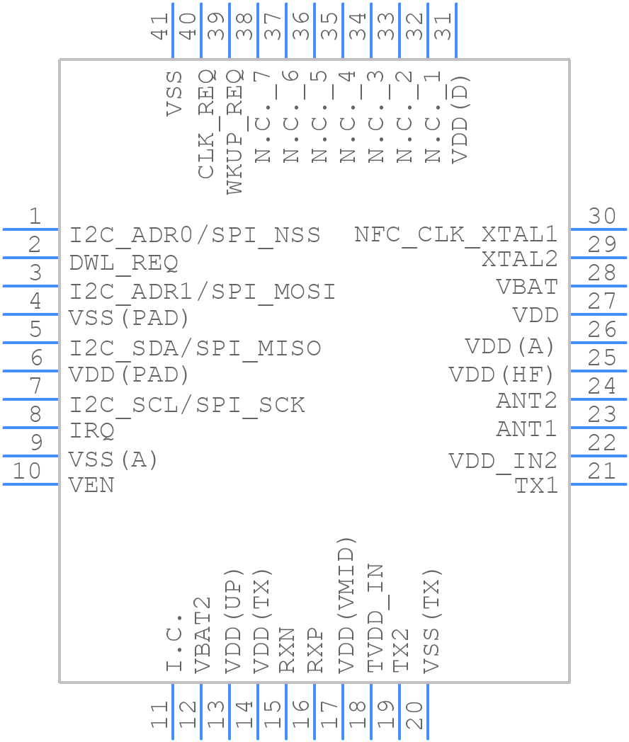 PN7160B1HN/C100E - NXP - PCB symbol