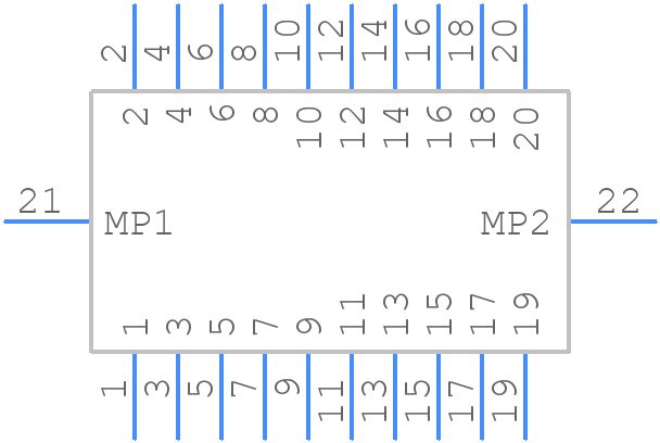 DF12NB(3.0)-20DP-0.5V(51) - Hirose - PCB symbol