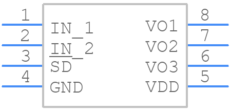 LM4910MM - Texas Instruments - PCB symbol