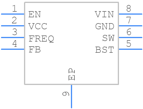 MP4581GN-Z - Monolithic Power Systems (MPS) - PCB symbol