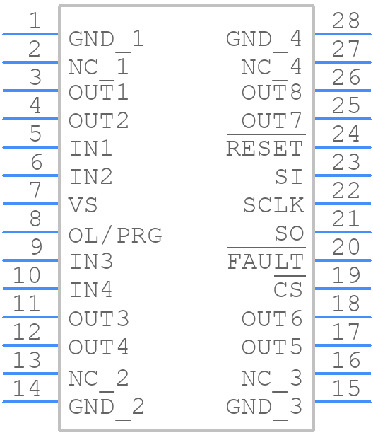 TLE6236G - Infineon - PCB symbol