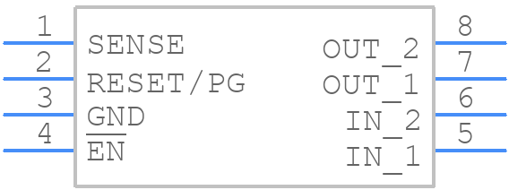 TPS7233QDRG4 - Texas Instruments - PCB symbol
