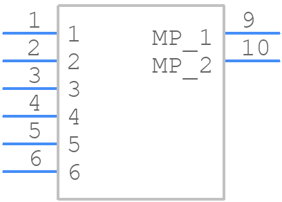 DF13-6P-1.25H(75) - Hirose - PCB symbol