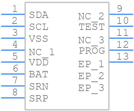 BQ27411DRZT-G1C - Texas Instruments - PCB symbol