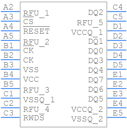 W958D8NBYA5I TR - Winbond - PCB symbol