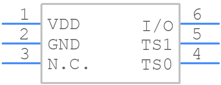 MAX6575LZUT+T - Analog Devices - PCB symbol