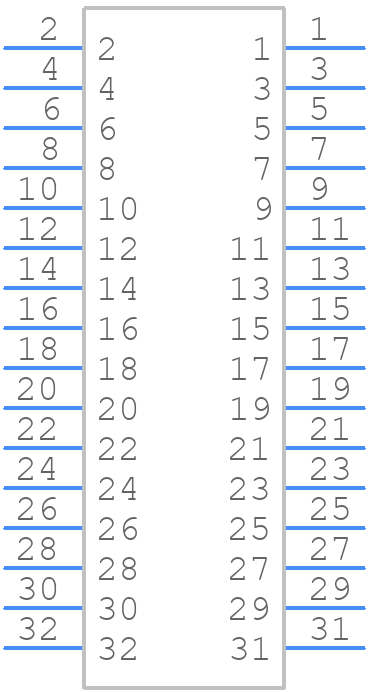 TLE-116-01-G-DV-K-TR - SAMTEC - PCB symbol