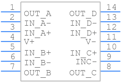 LM6588MA/NOPB - Texas Instruments - PCB symbol