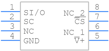 LM70CIMM-5/NOPB - Texas Instruments - PCB symbol