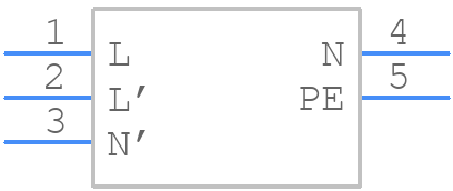 5500.1055.3 - SCHURTER - PCB symbol