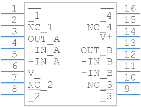 LM7372IMA/NOPB - Texas Instruments - PCB symbol