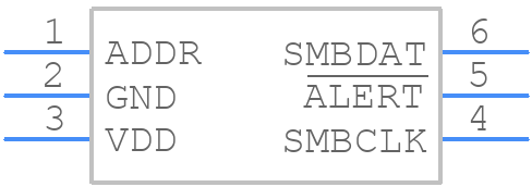 LM73CIMK-0/NOPB - Texas Instruments - PCB symbol