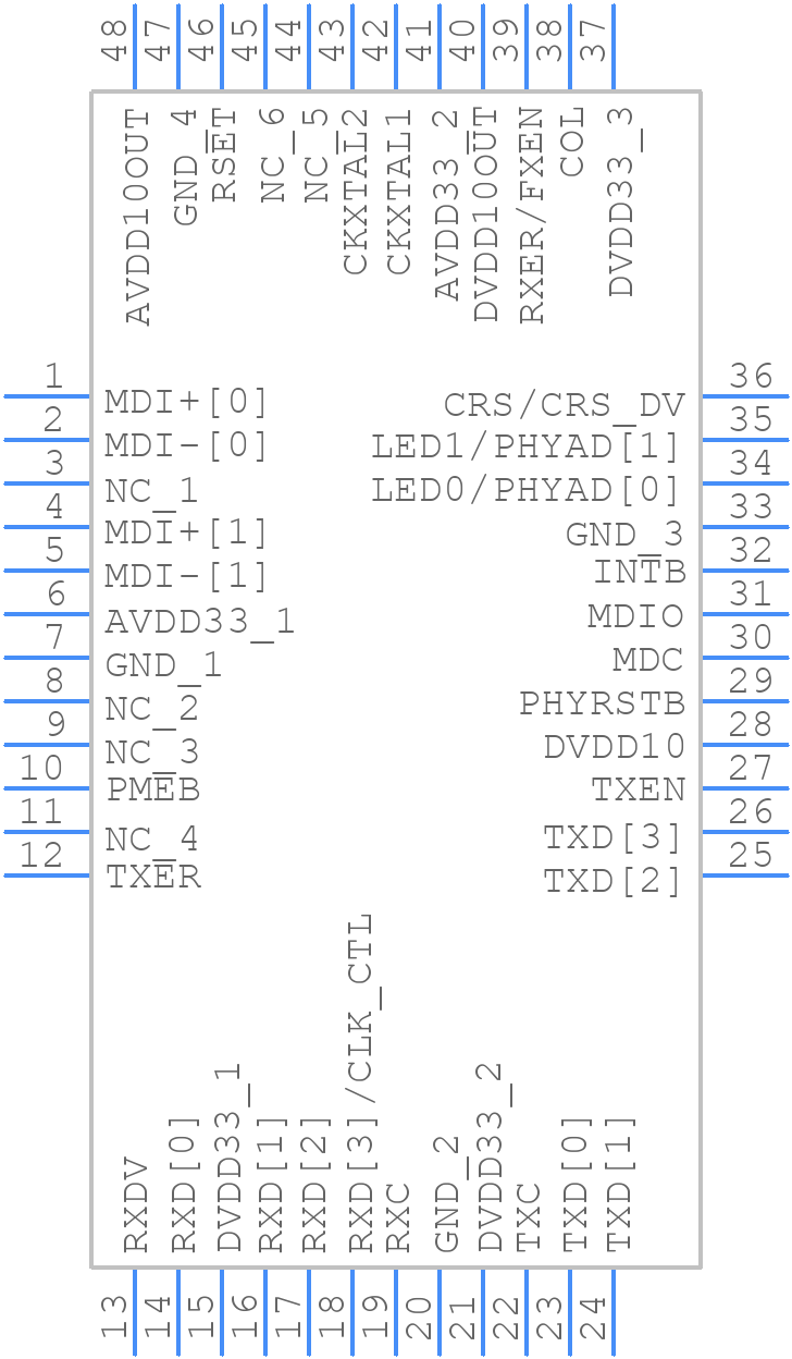 RTL8201FL-VB-CG - Realtek - PCB symbol