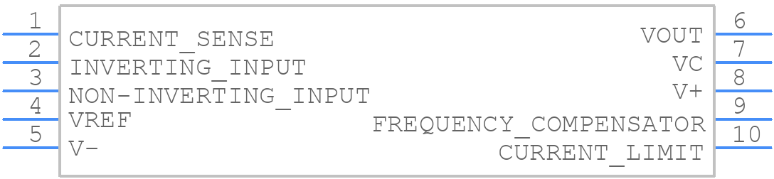 LM723CH - Texas Instruments - PCB symbol