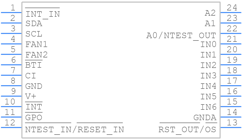 LM80CIMT-5/NOPB - Texas Instruments - PCB symbol