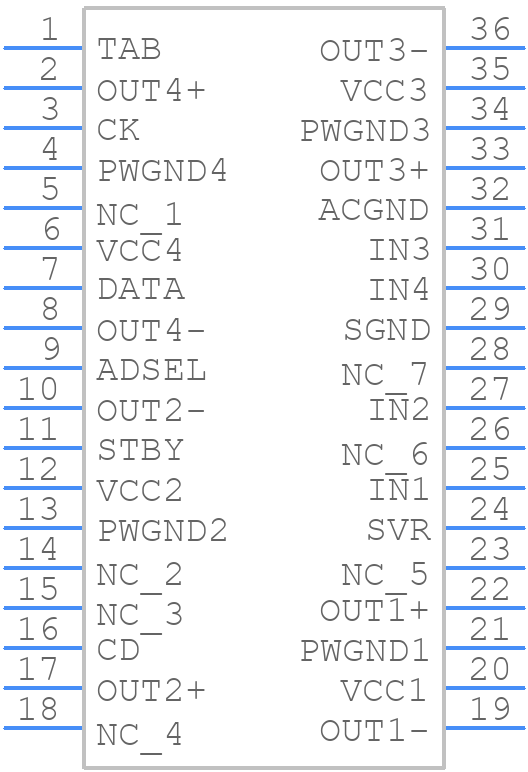 TDA75610S-ZSX - STMicroelectronics - PCB symbol