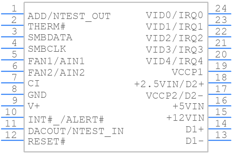 LM87CIMT/NOPB - Texas Instruments - PCB symbol