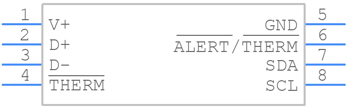 TMP451AQDQFRQ1 - Texas Instruments - PCB symbol