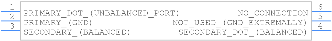 NCS1-521+ - Mini-Circuits - PCB symbol