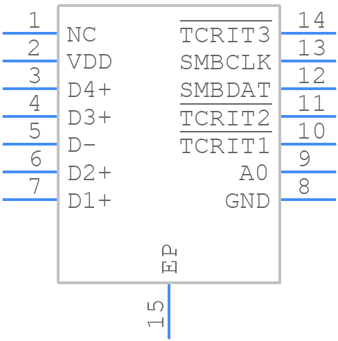 LM95214CISD/NOPB - Texas Instruments - PCB symbol