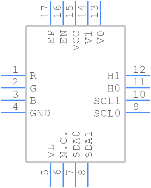 MAX4895EETE+T - Analog Devices - PCB symbol