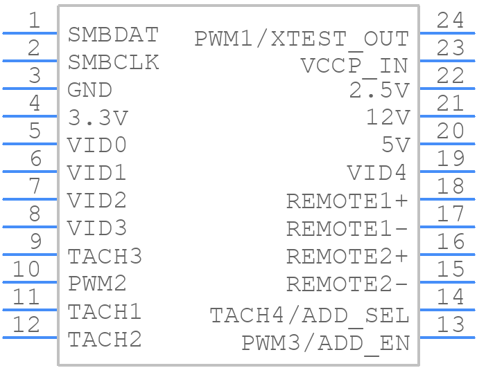 LM96000CIMT - Texas Instruments - PCB symbol