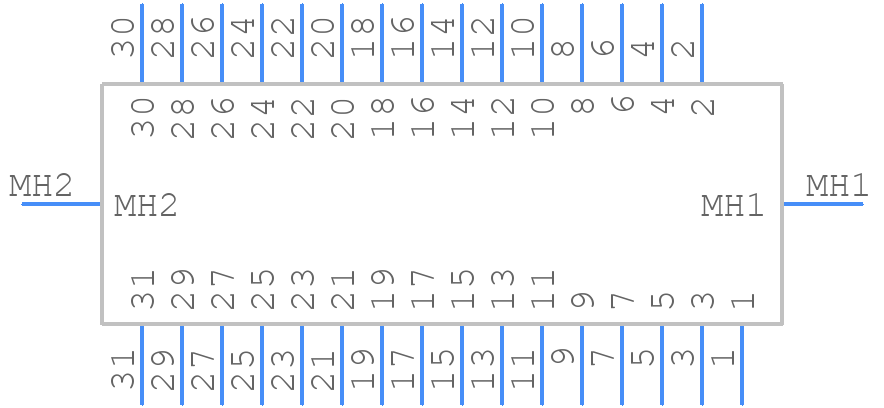 MDM-31SBSP - ITT CANNON - PCB symbol