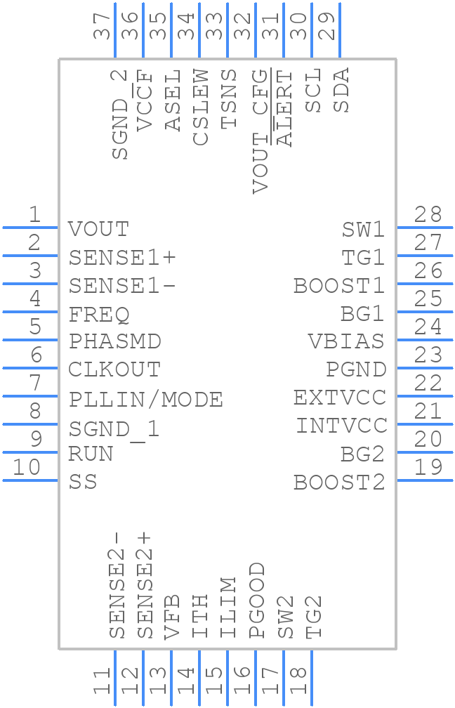 LTC7841EUHE#TRPBF - Analog Devices - PCB symbol