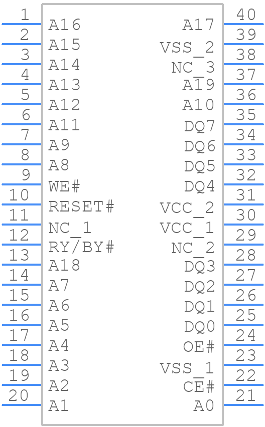 AM29LV081-120EI - AMD - PCB symbol