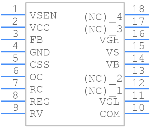 SSC9522S - ALLEGRO SANKEN - PCB symbol