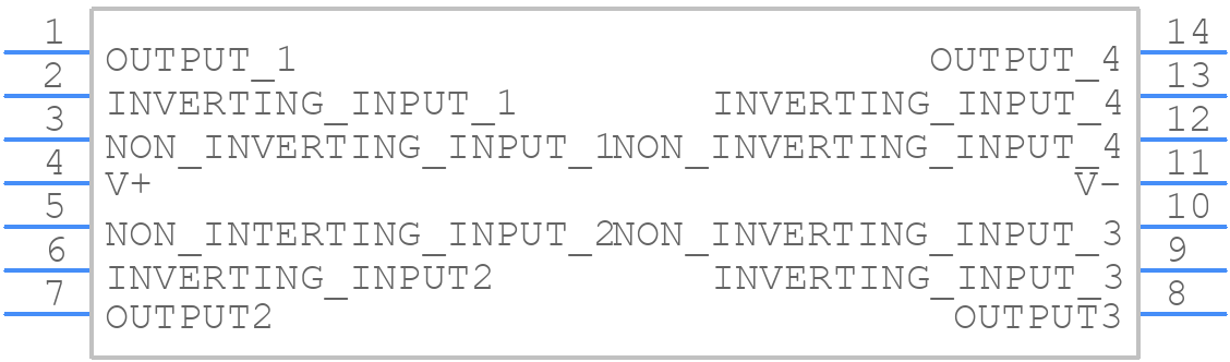 LMC6484IM/NOPB - Texas Instruments - PCB symbol