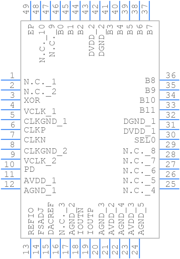 MAX5883EGM+D - Analog Devices - PCB symbol