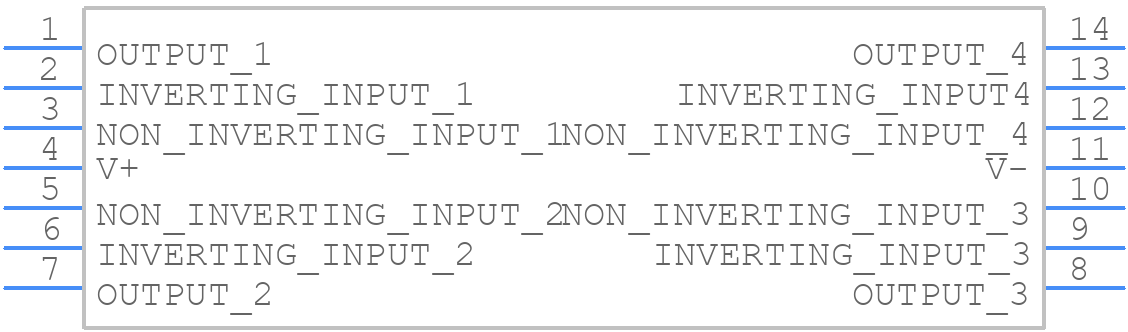 LMC660CM - Texas Instruments - PCB symbol