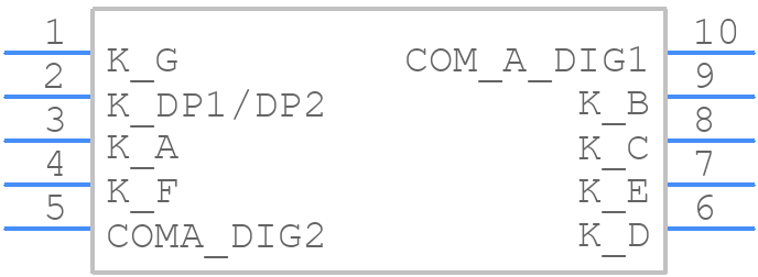 KCDA39-105 - Kingbright - PCB symbol