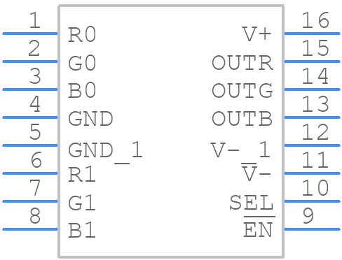 LMH6572MQ - Texas Instruments - PCB symbol