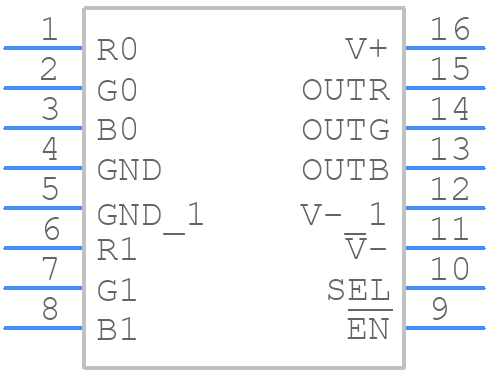LMH6572MQ/NOPB - Texas Instruments - PCB symbol