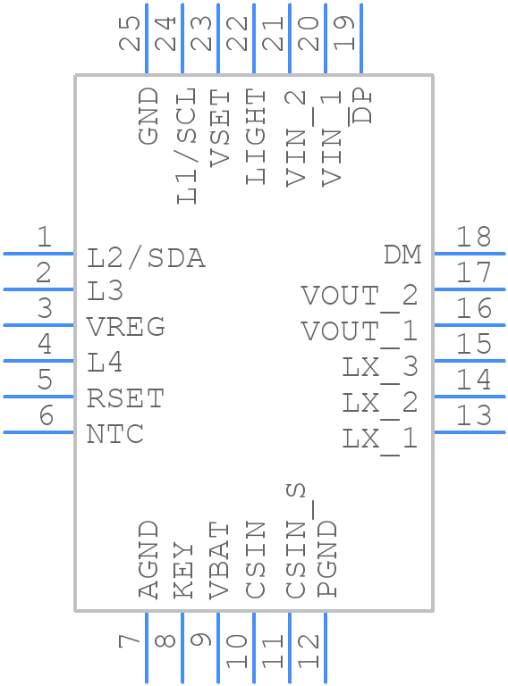 IP5209 - INJOINIC - PCB symbol