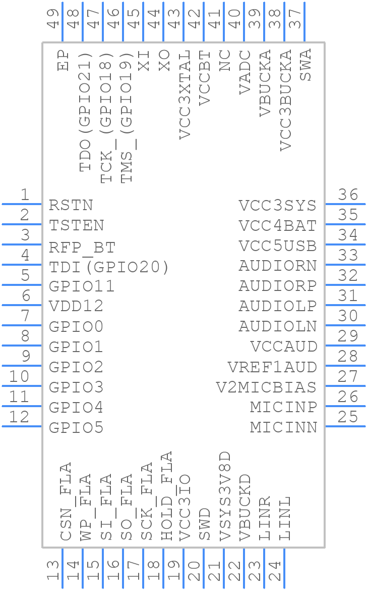 BK8000L - XINZHONGXIN - PCB symbol