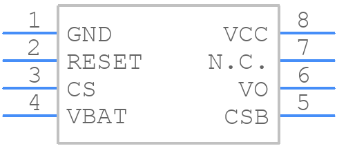 BA6162 - ROHM Semiconductor - PCB symbol