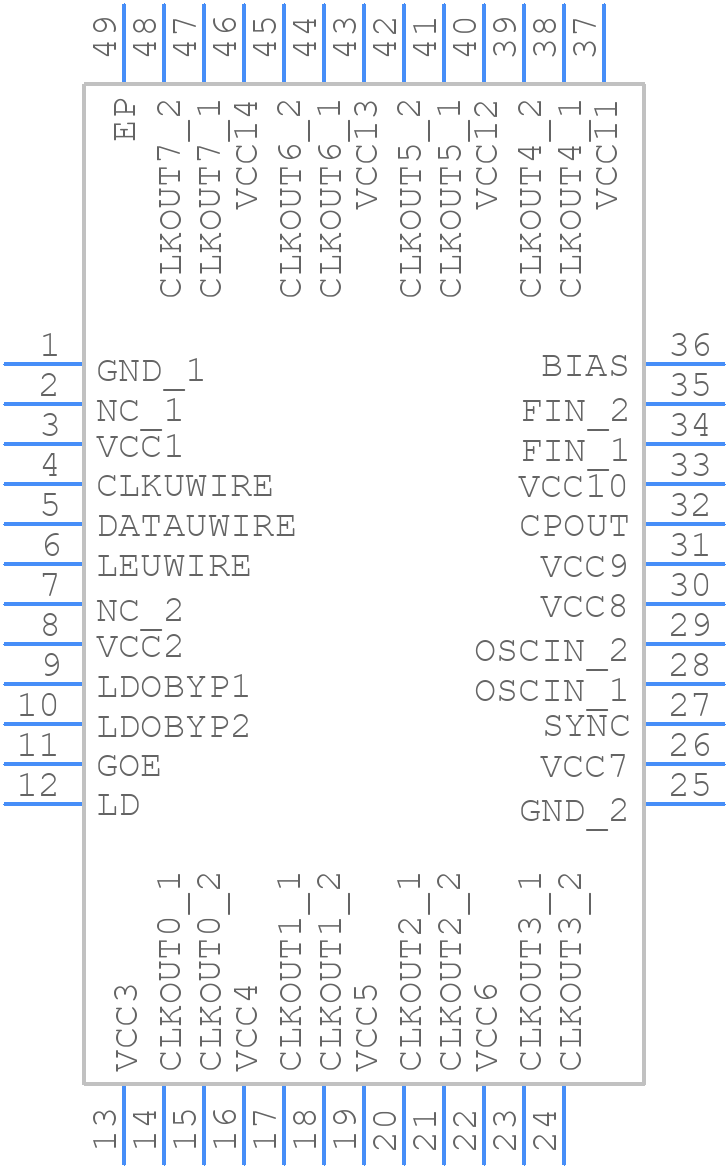 LMK02000ISQ/NOPB - Texas Instruments - PCB symbol