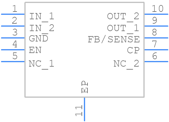 MIC61150YML TR - Microchip - PCB symbol