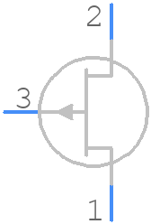 2N5464 - InterFET - PCB symbol
