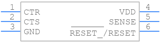 TPS3899DL08DSER - Texas Instruments - PCB symbol