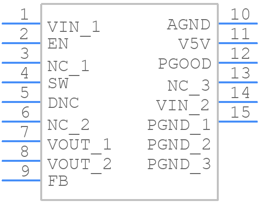 TPSM5601R5RDAR - Texas Instruments - PCB symbol