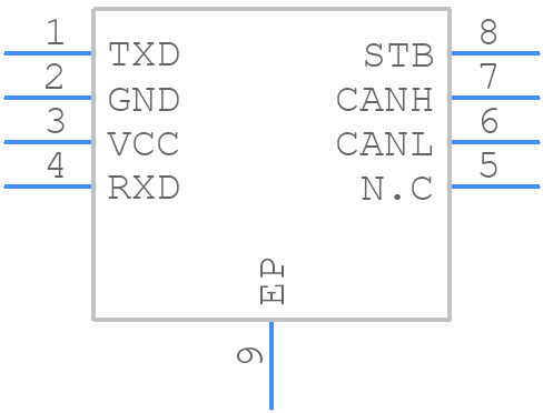 TLE9251LEXUMA1 - Infineon - PCB symbol