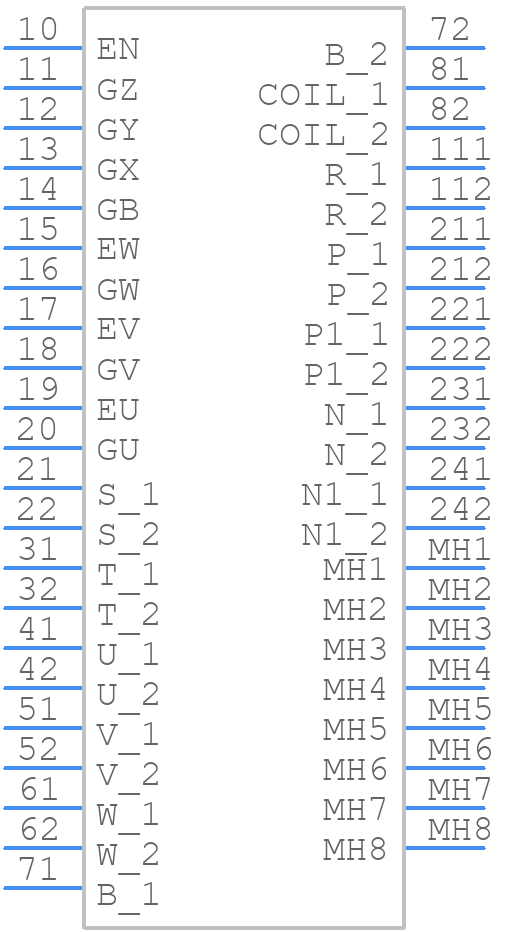 7MBR50VB120-50 - FUJI ELECTRIC - PCB symbol