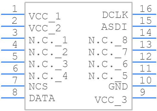 EPCS128SI16N - Intel - PCB symbol