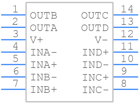 LMV339M - Texas Instruments - PCB symbol