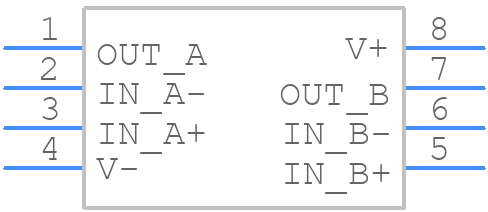 LMV342MA/NOPB - Texas Instruments - PCB symbol