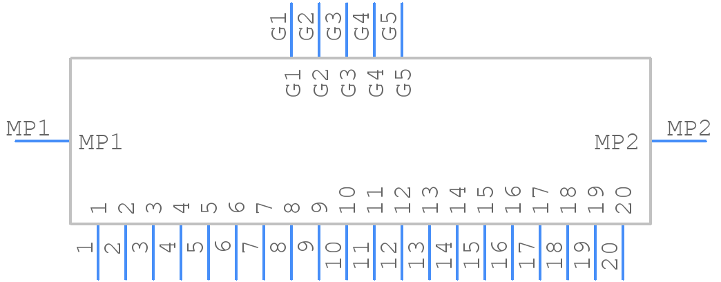 USL00-20L-A - KEL CORPORATION - PCB symbol